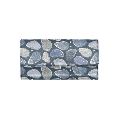 Oyster Pattern Print Design 02 Women's Trifold Wallet