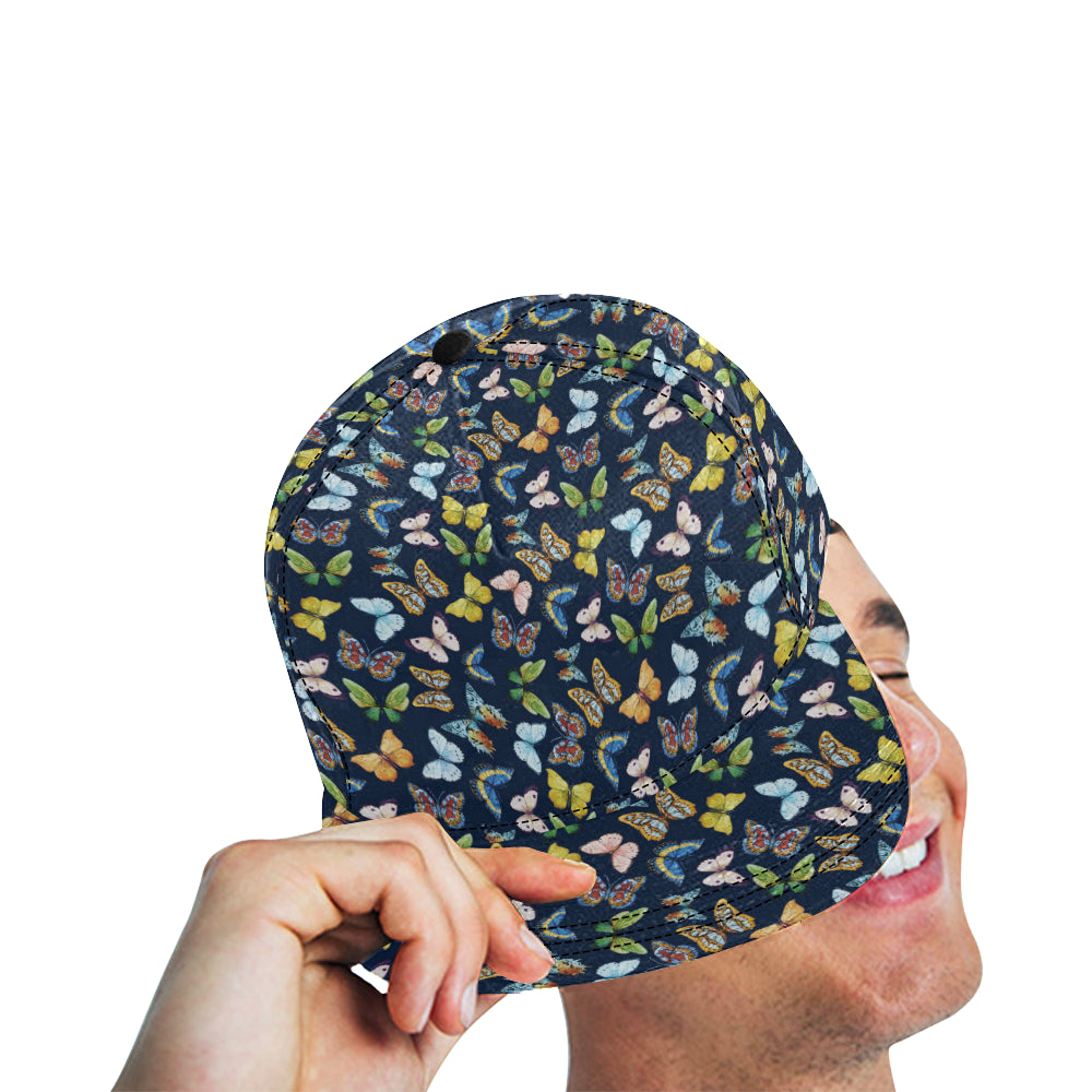 Butterfly Beautiful Print Pattern Snapback Cap