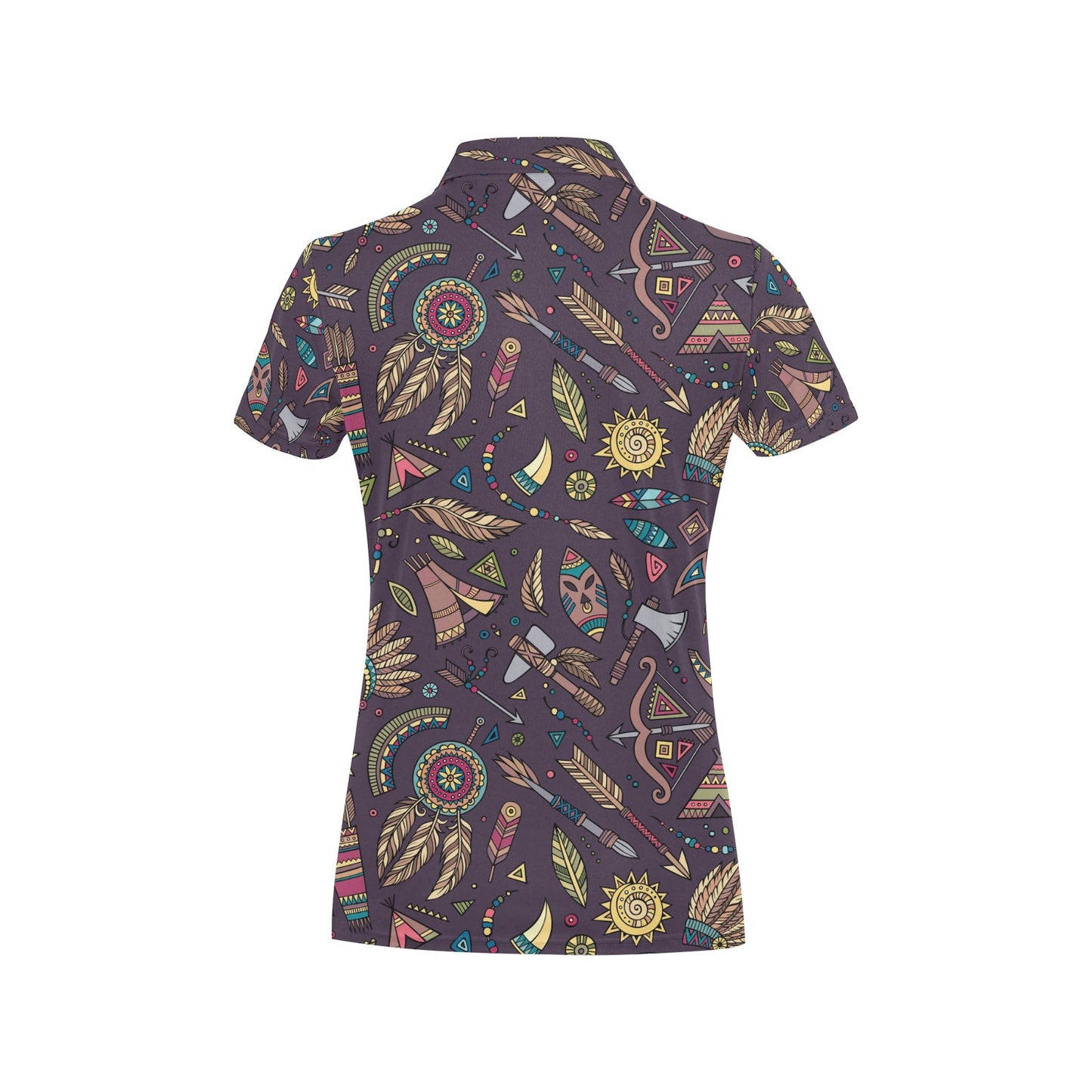 Tribal native american Aztec Women's Polo Shirt