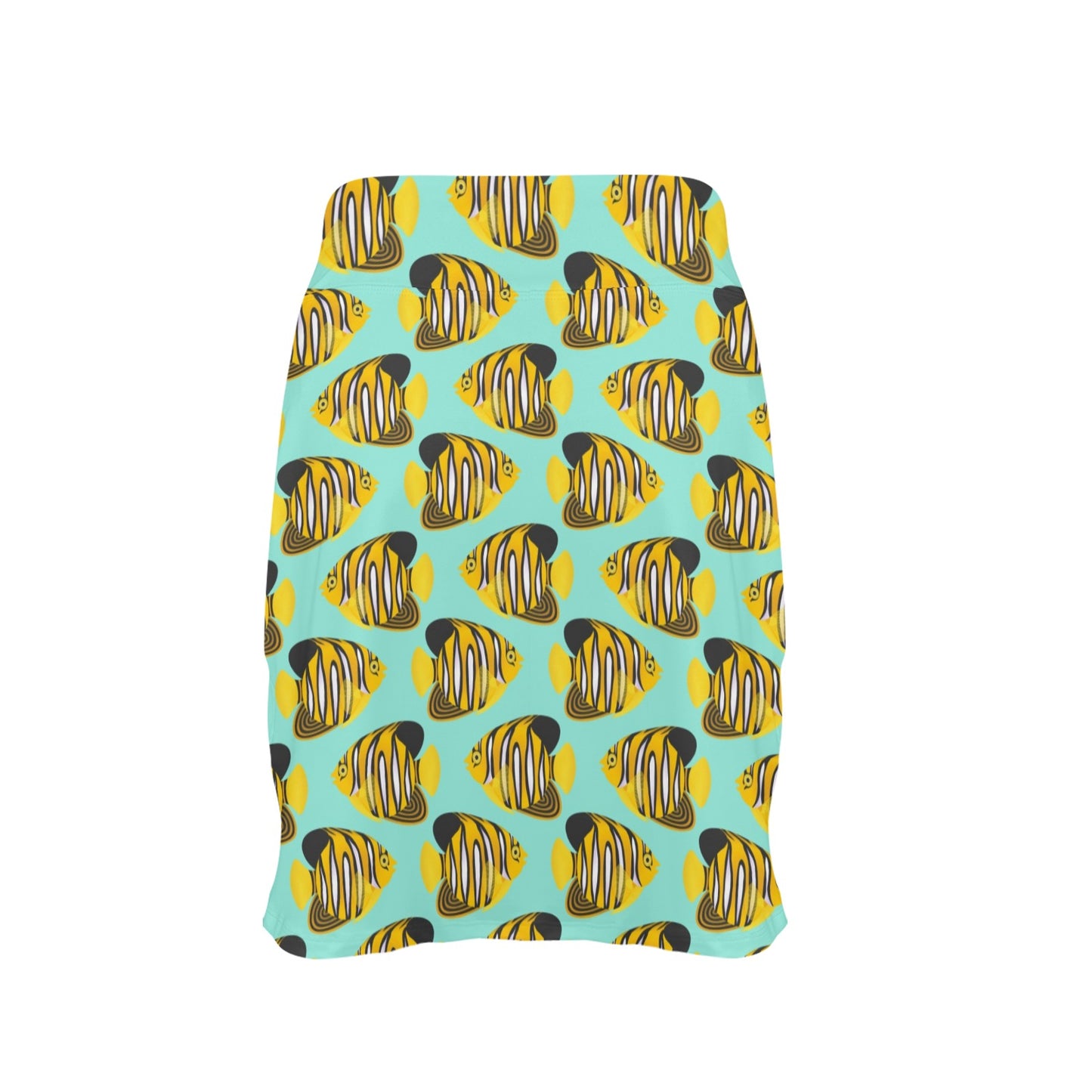 Angelfish Print Design LKS402 17" Golf & Pickleball Skort with Pockets