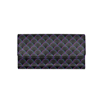 Mermaid Pattern Print Design 09 Women's Trifold Wallet