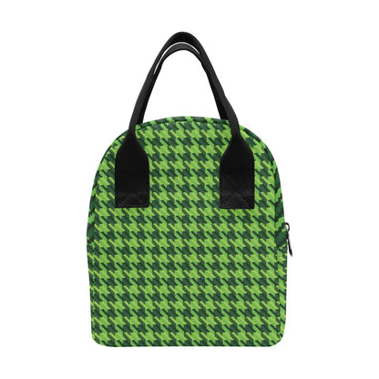 St Patricks Day Houndstooth Pattern Print LKS301 Insulated Lunch Bag
