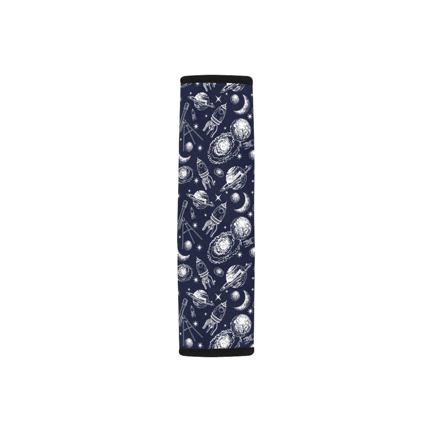 Space Rocket Print Design LKS301 Car Seat Belt Cover