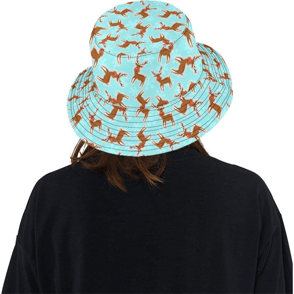 Reindeer Print Design LKS403 Unisex Bucket Hat