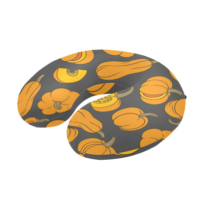 Pumpkin Pattern Print Design A03 U-Shaped Travel Neck Pillow