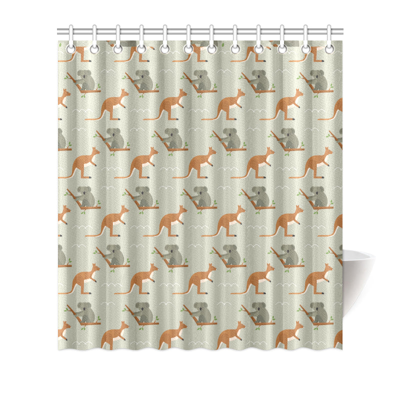 Koala Pattern Print Design 03 Shower Curtain