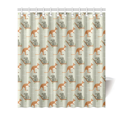 Koala Pattern Print Design 03 Shower Curtain