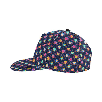 Owl Cute Themed Design Print Snapback Cap
