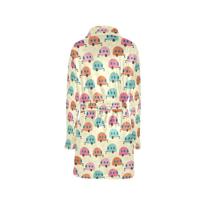 Camper Pattern Print Design 06 Women's Fleece Robe