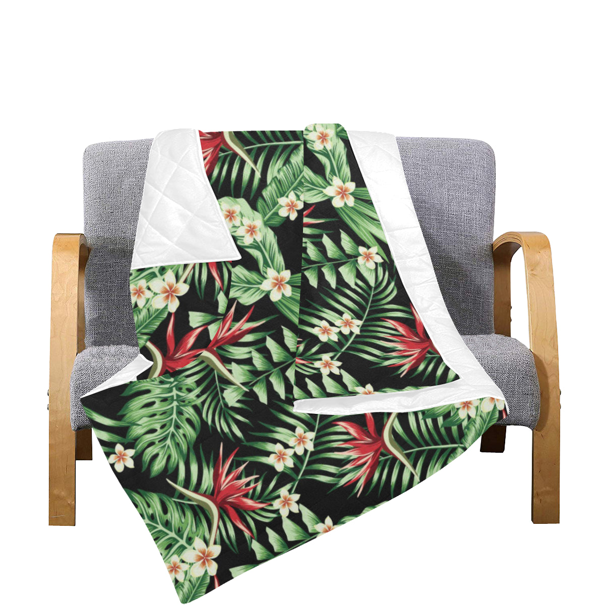 Bird Of Paradise Pattern Print Design BOP05 Premium Quilt