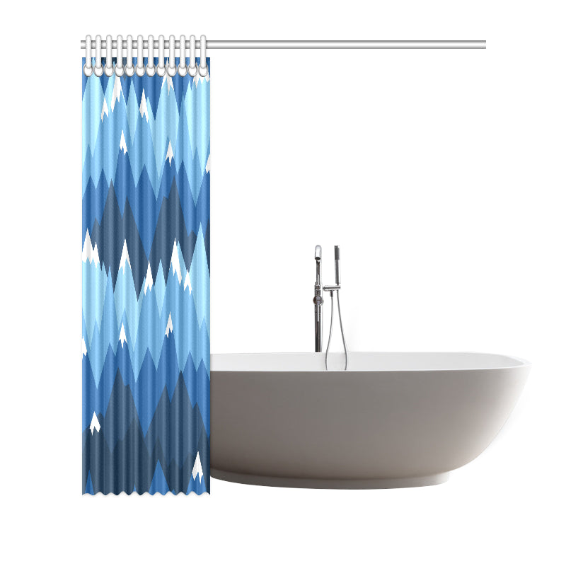 Mountain Pattern Print Design 04 Shower Curtain