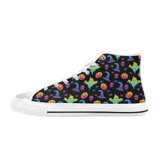 Halloween Print Design LKS404 Men's High Top Canvas Shoes