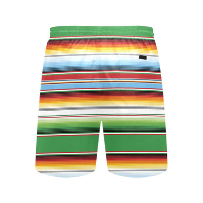 Serape Print Design LKS302 Men's Swim Trunks Beach Shorts