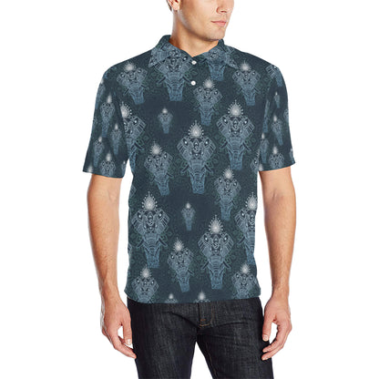 Elephant Mandala Men Polo Shirt