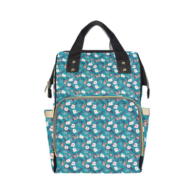 Butterfly Pattern Print Design 012 Diaper Bag Backpack
