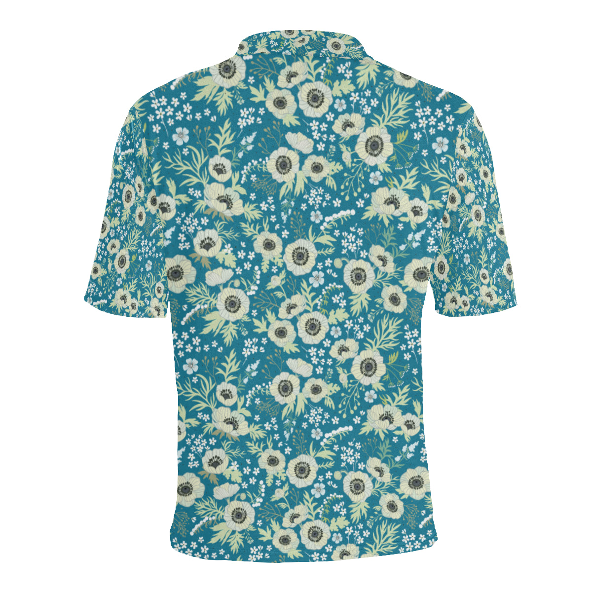 Anemone Pattern Print Design 01 Men Polo Shirt