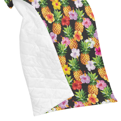 Pineapple Hibiscus Premium Quilt