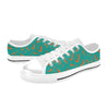 Shrimp Print Design LKS301 Women's White Low Top Shoes