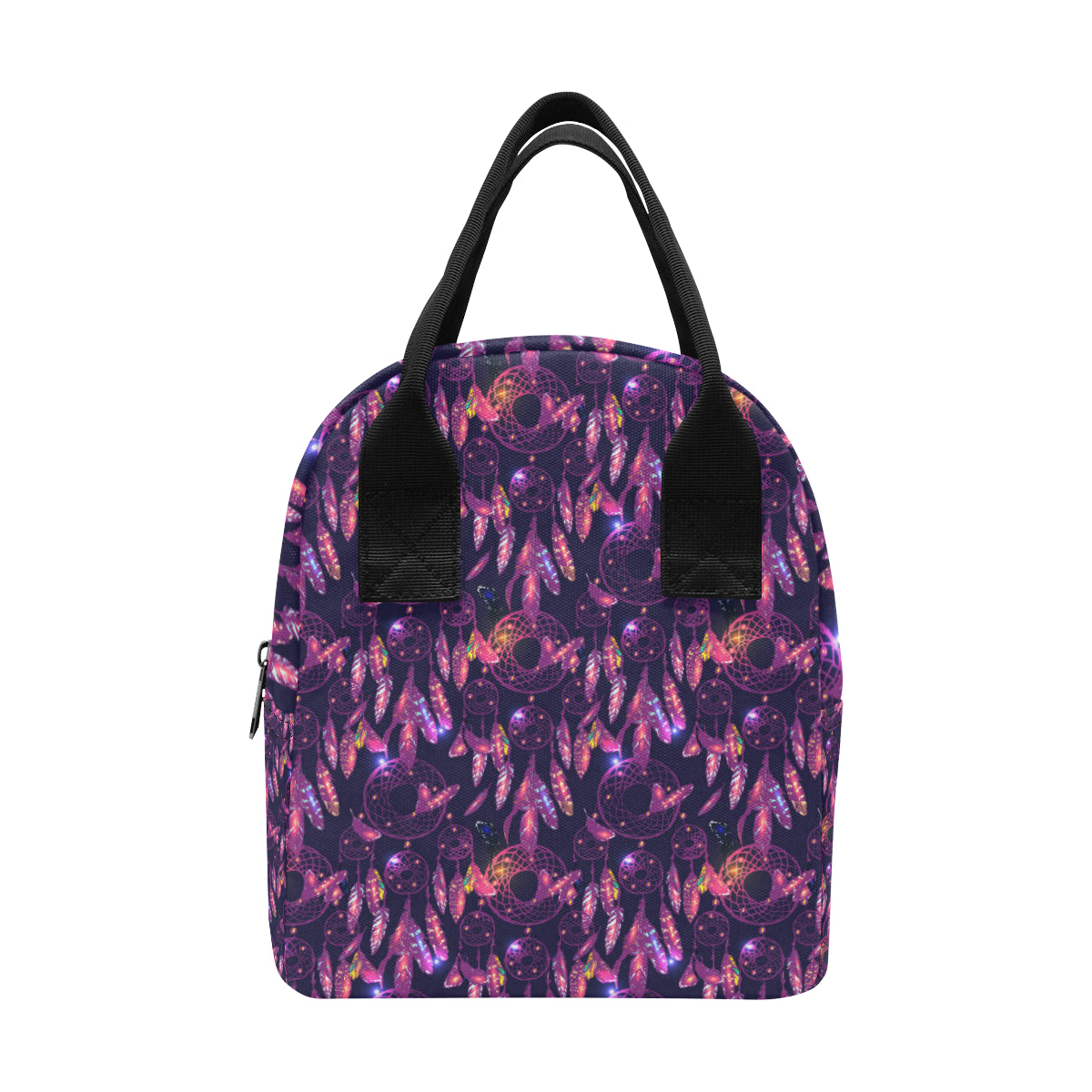 Dream catcher neon Insulated Lunch Bag