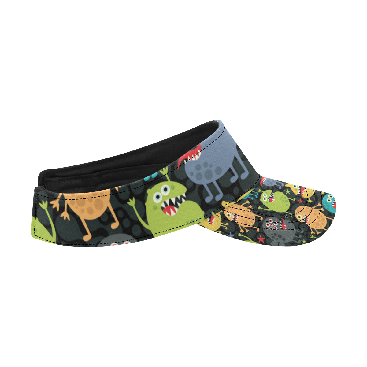 Monster Pattern Print Design 01 Unisex Sun Visor