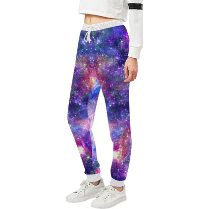 Galaxy Night Stardust Space Print Unisex Sweatpants