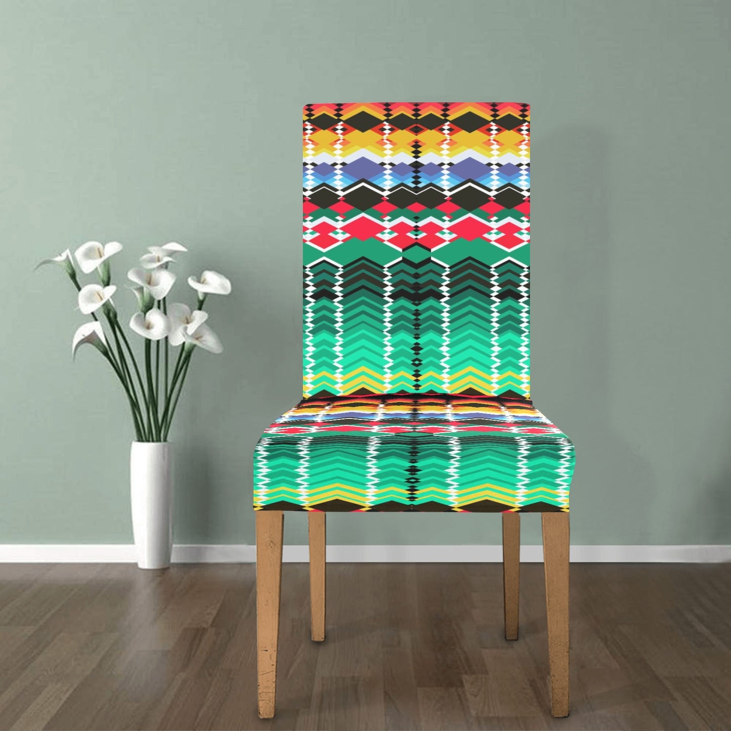 Serape Print Design LKS307 Dining Chair Slipcover