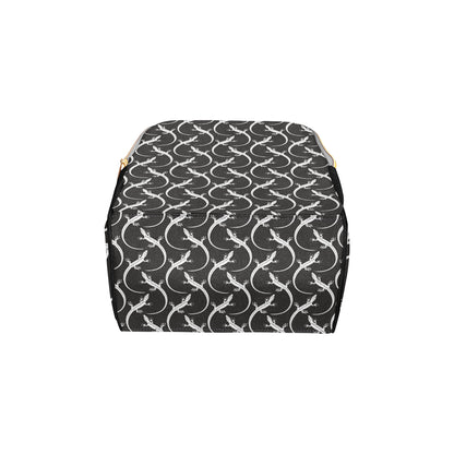 lizard Pattern Print Design 01 Diaper Bag Backpack