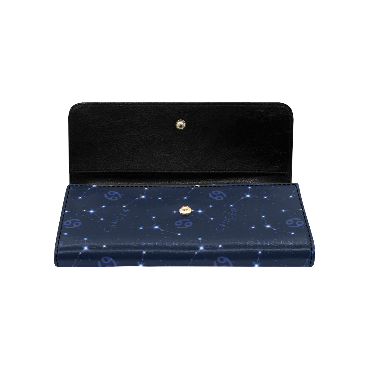 Cancer Zodiac Pattern Print Design 05 Women's Trifold Wallet
