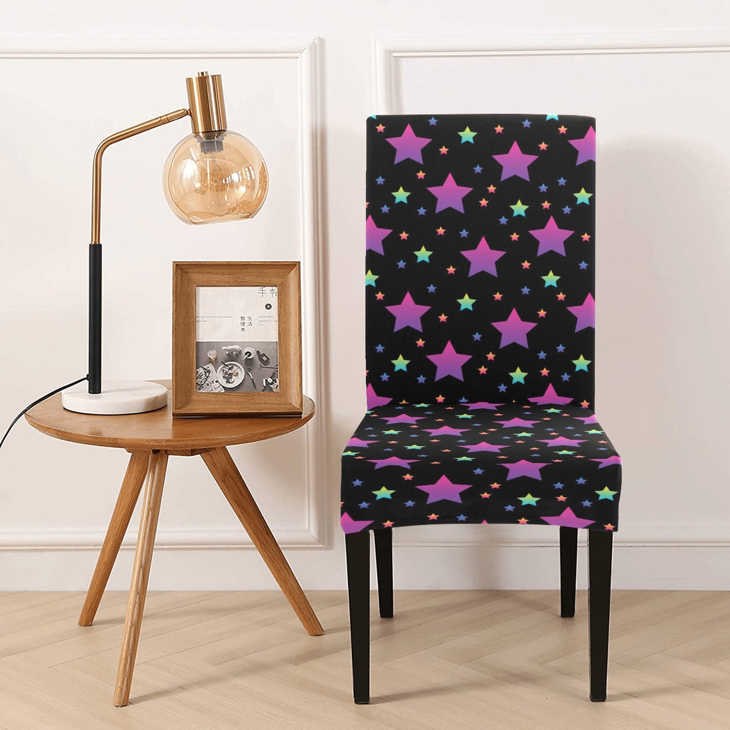 Star Print Design LKS305 Dining Chair Slipcover