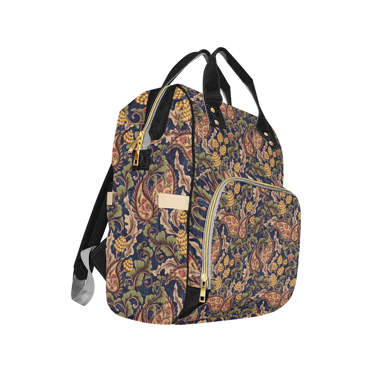 Floral Vintage Classic Print Diaper Bag Backpack