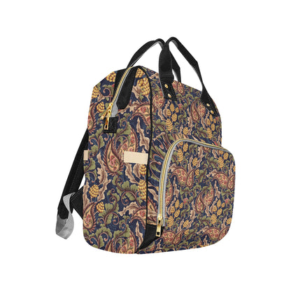 Floral Vintage Classic Print Diaper Bag Backpack