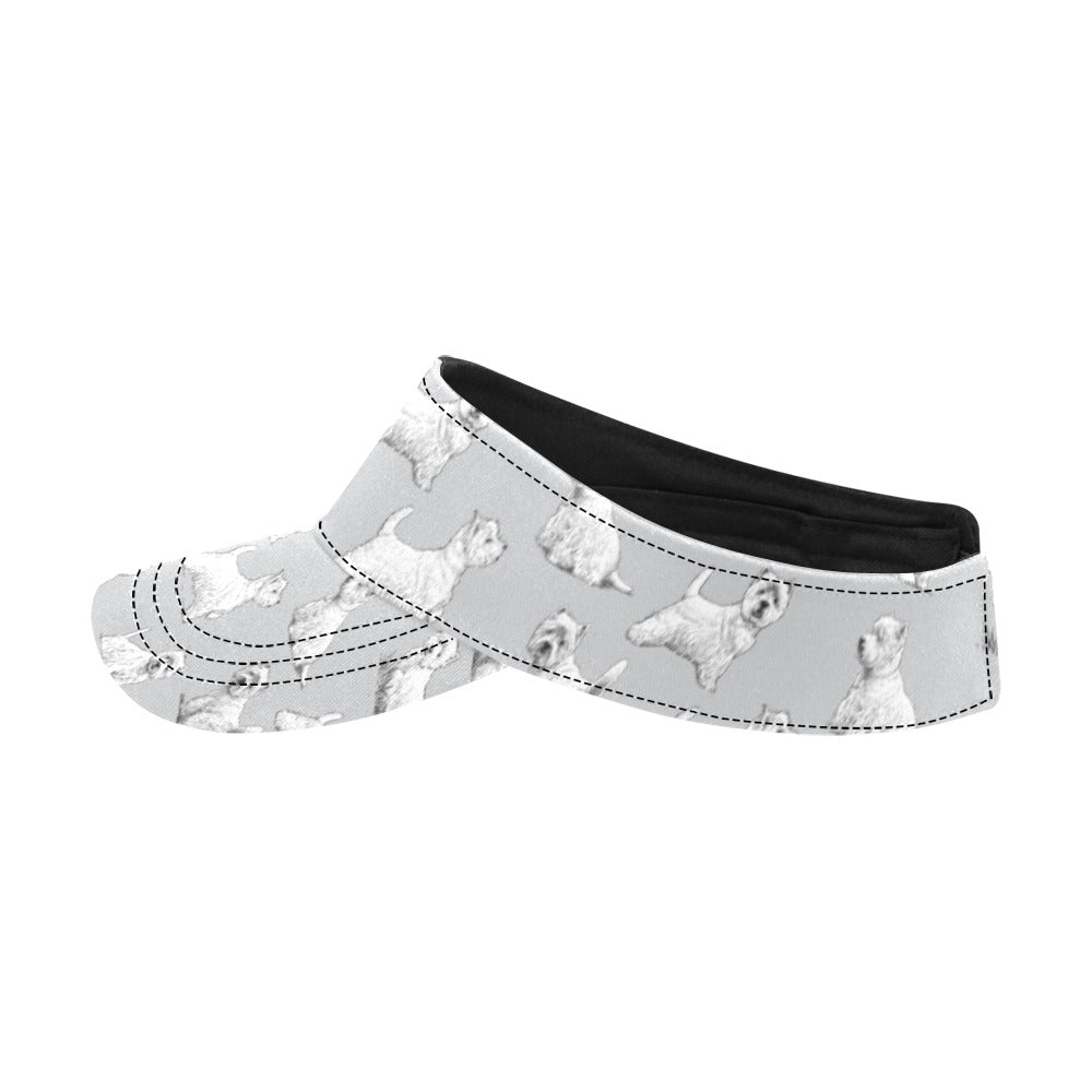 Scottish Terriers Print Design LKS3011 Unisex Sun Visor