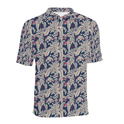 Bird Of Paradise Pattern Print Design 03 Men Polo Shirt