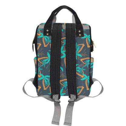 Palm Tree Pattern Print Design PT01 Diaper Bag Backpack