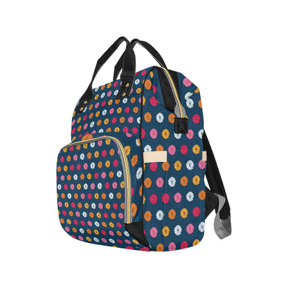 Gerberas Pattern Print Design GB06 Diaper Bag Backpack