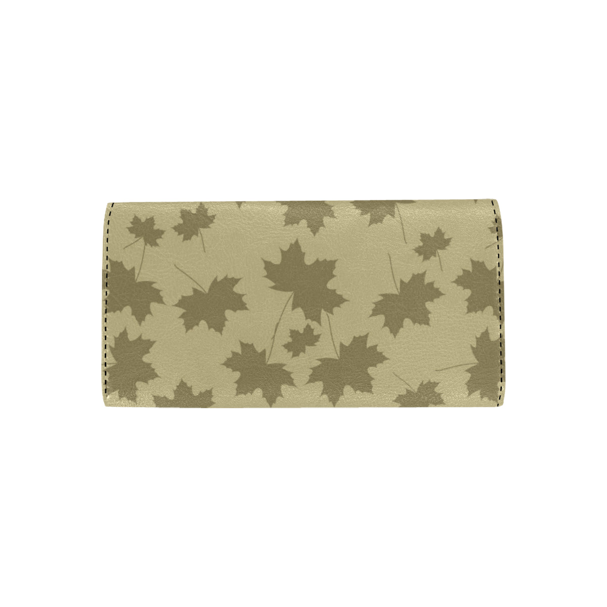 Maple Leaf Pattern Print Design 01 Women's Trifold Wallet