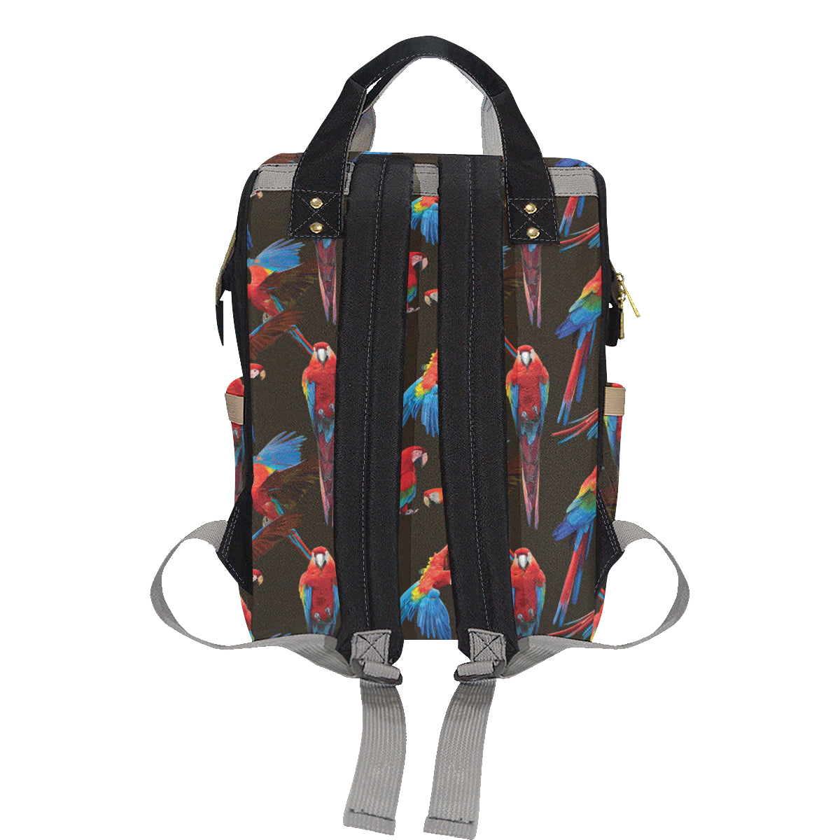 Macaw Pattern Print Design 04 Diaper Bag Backpack