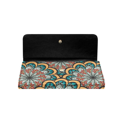 Mandala Pattern Print Design 01 Women's Trifold Wallet