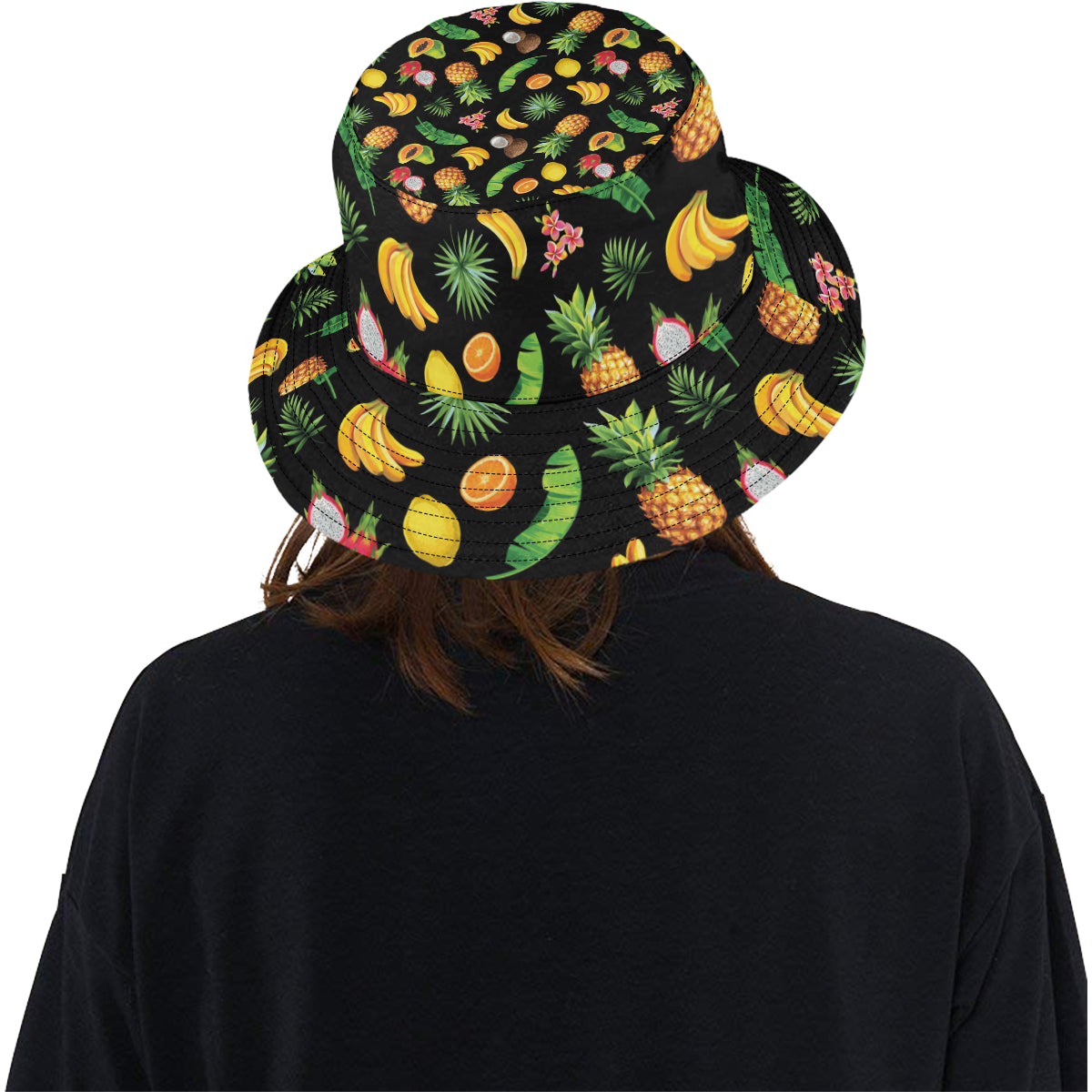 Tropical Fruits Pattern Print Design TF03 Unisex Bucket Hat