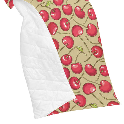 Cherry Pattern Print Design CH05 Premium Quilt
