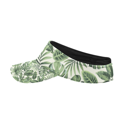 Palm Leaves Pattern Print Design PL014 Unisex Sun Visor
