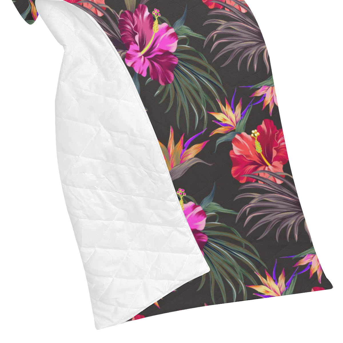 Hibiscus Pattern Print Design HB014 Premium Quilt