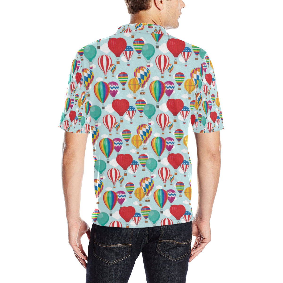 Ballon Pattern Print Design 07 Men Polo Shirt