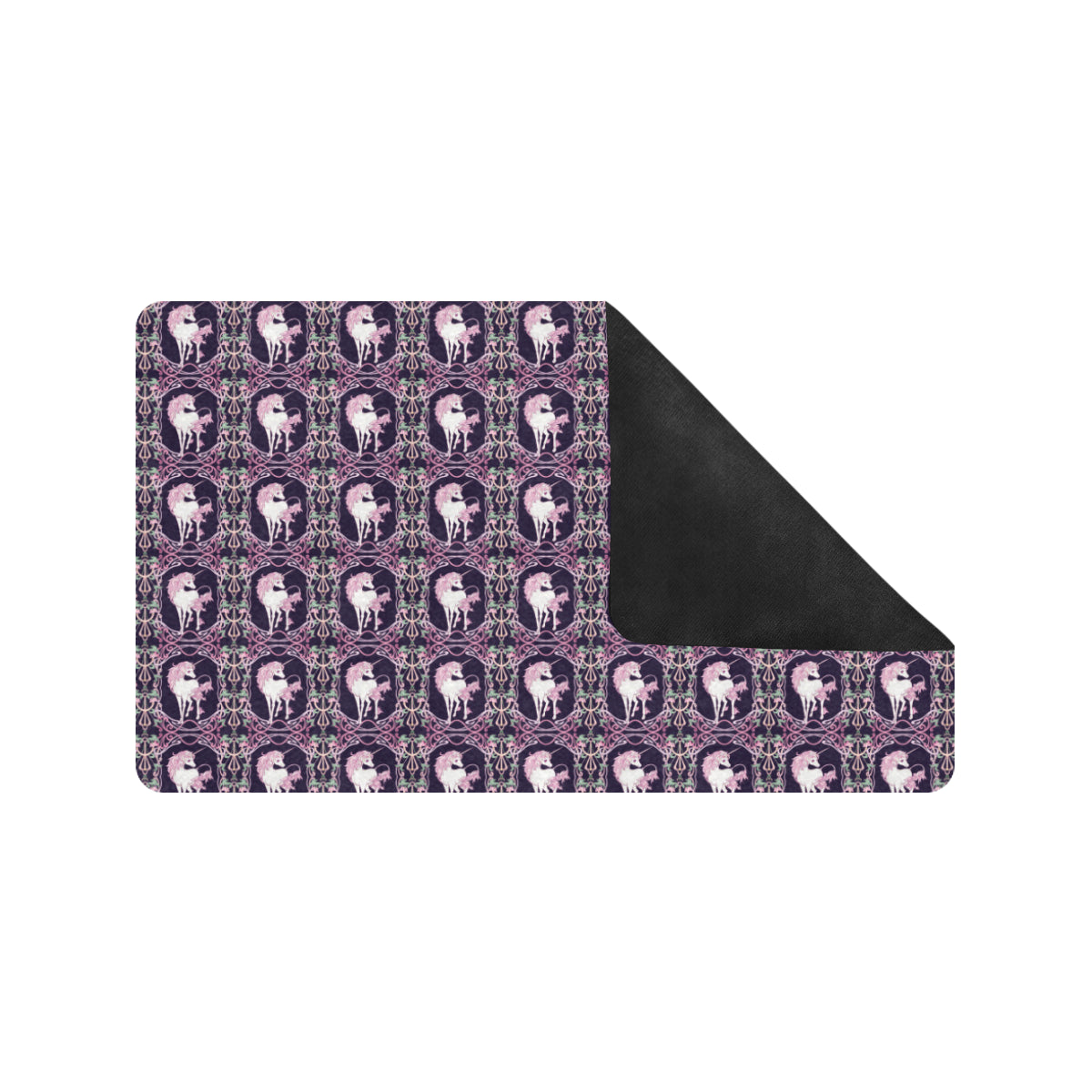 Unicorn Fantastic Flower Rubber Doormat