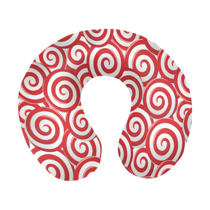 Candy Pattern Print Design 03 U-Shaped Travel Neck Pillow