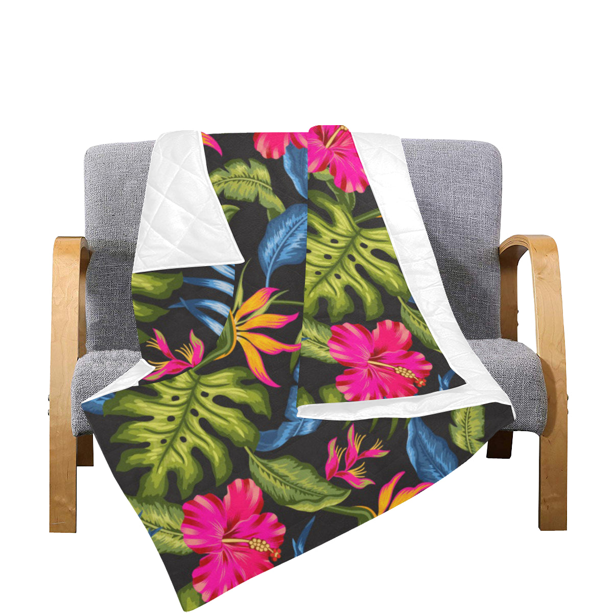 Bird Of Paradise Pattern Print Design BOP014 Premium Quilt
