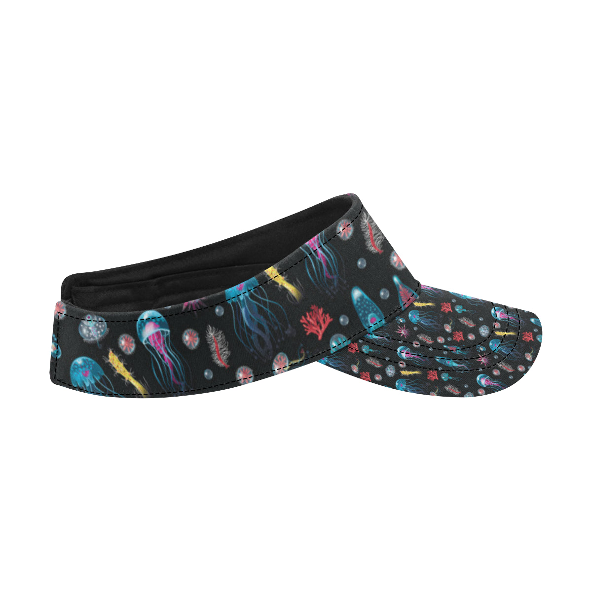 Jellyfish Underwater Print Unisex Sun Visor