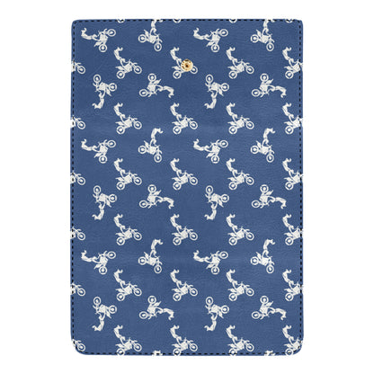 Motocross Pattern Print Design 01 Women's Trifold Wallet