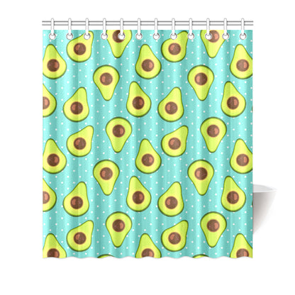 Avocado Pattern Print Design AC012 Shower Curtain
