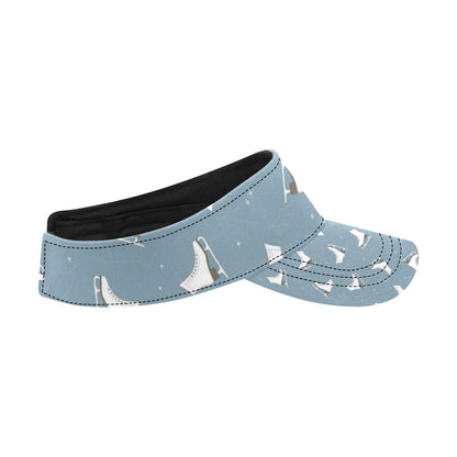 Ice Skate Pattern Print Design 02 Unisex Sun Visor